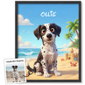 Custom 3D Disney Cartoon Pet Portrait from Photo, Personalized Dog & Cat Digital Art, Pet Memorial Illustration Gift
