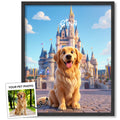 Custom 3D Disney Cartoon Pet Portrait from Photo, Personalized Dog & Cat Digital Art, Pet Memorial Illustration Gift
