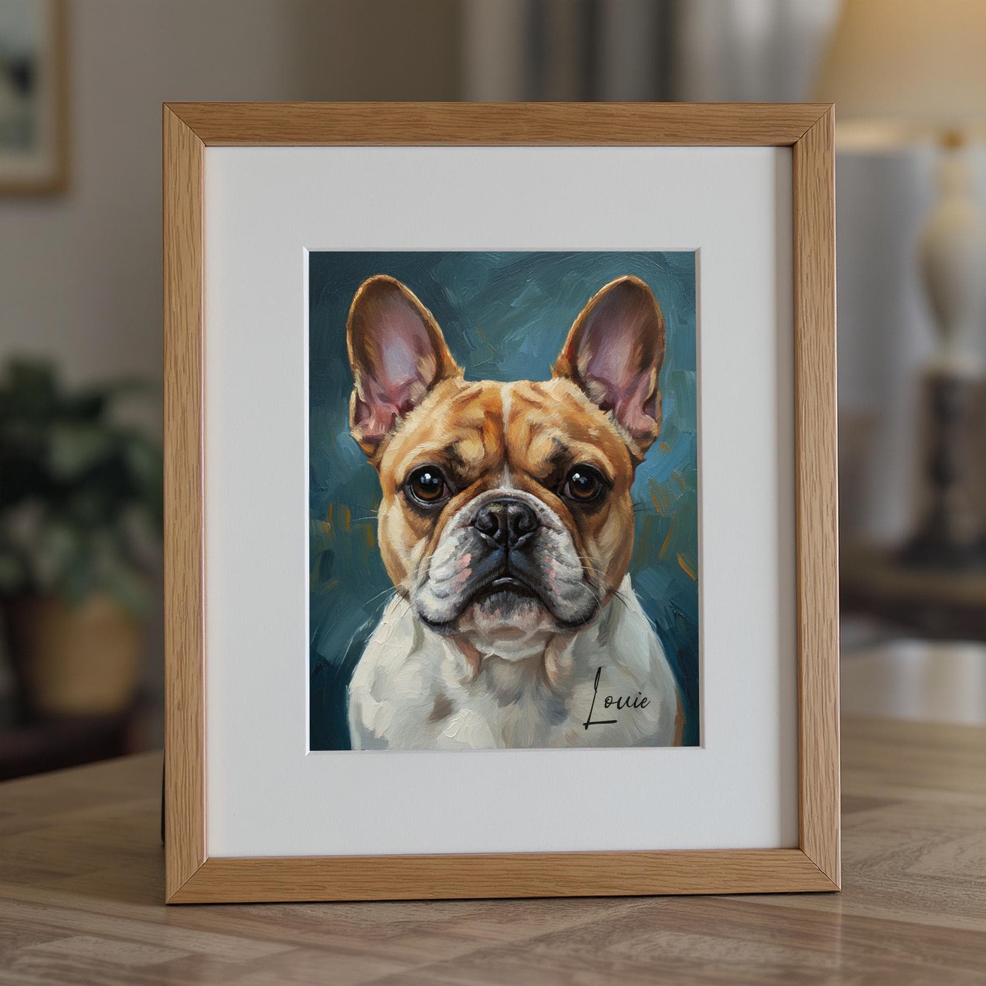 Custom Oil Painting Pet Portrait from Photo, Personalized Dog & Cat Digital Art, Pet Memorial Illustration Gift