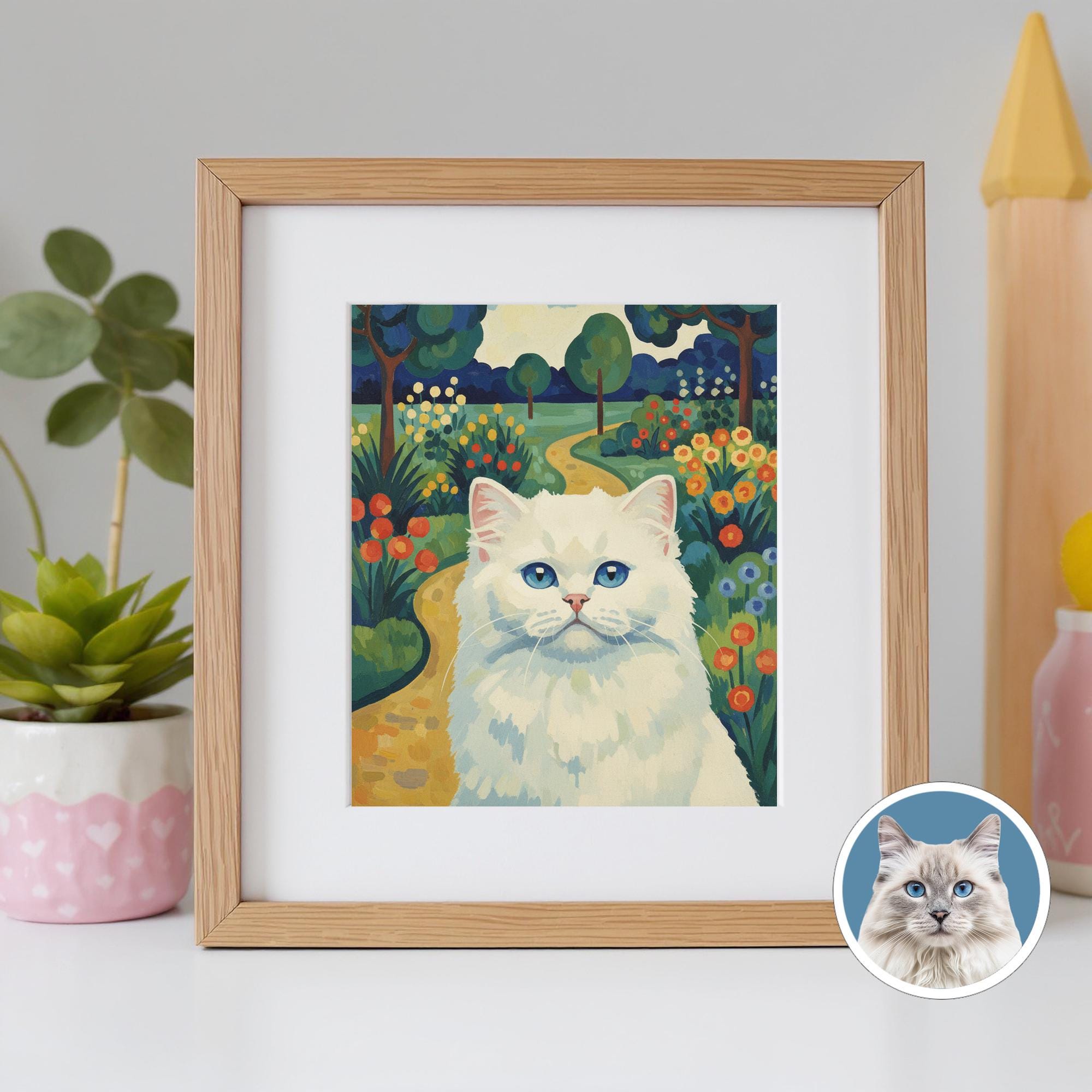 Custom Pet Portrait from Photo, Personalized Dog & Cat Digital Art, Pet Memorial Illustration Gift