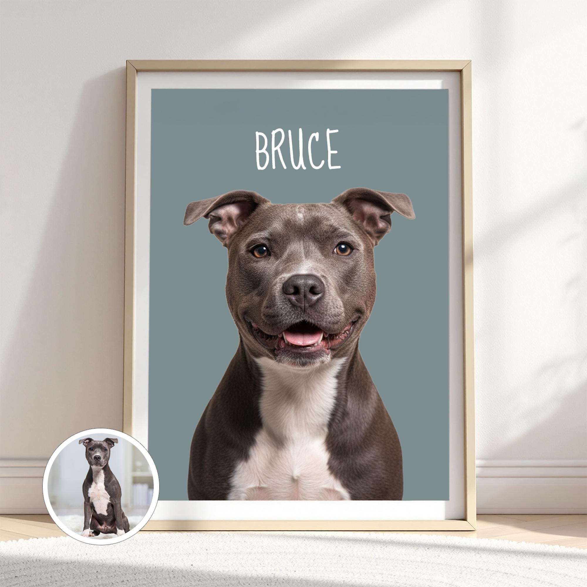 Custom Photorealistic Pet Portrait from Photo, Personalized Dog & Cat Digital Art, Pet Memorial Illustration Gift