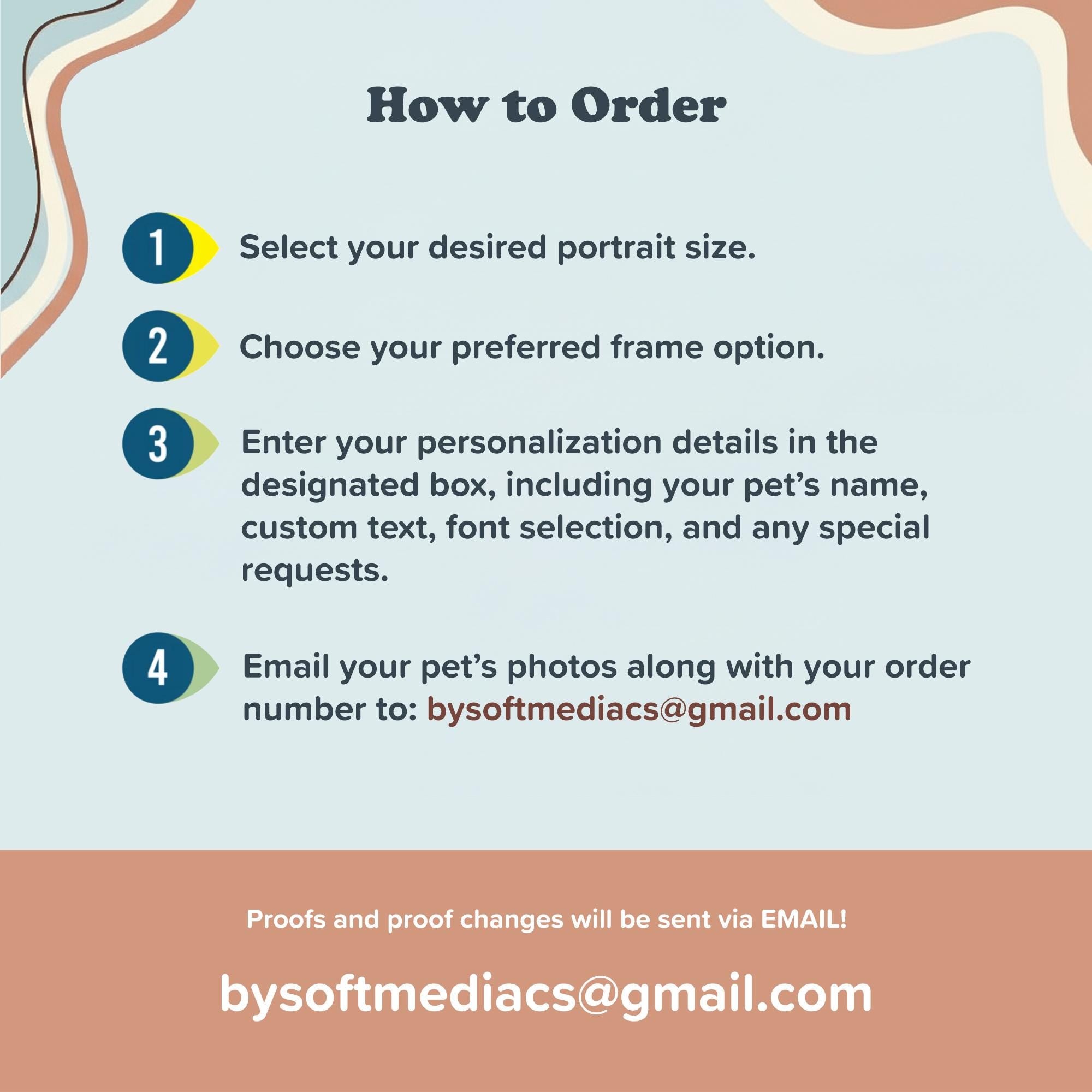 Custom Sketch Pet Portrait from Photo, Personalized Dog & Cat Digital Art, Hand-Drawn Style Illustration, Pet Memorial Gift (3 Pets)