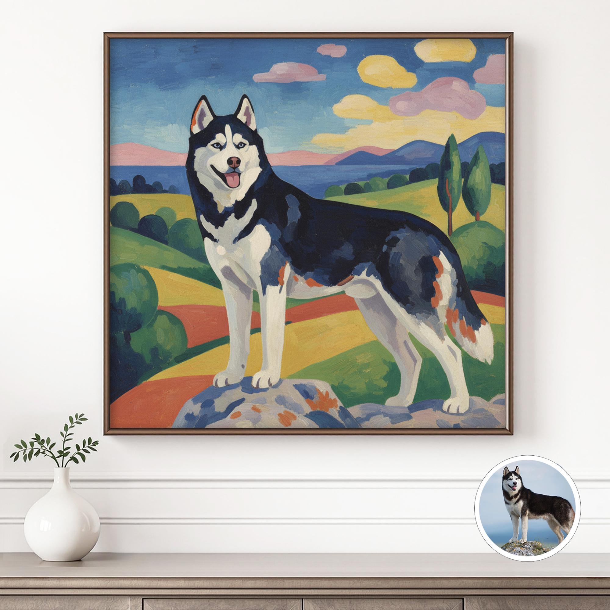 Custom Pet Portrait from Photo, Personalized Dog & Cat Digital Art, Pet Memorial Illustration Gift