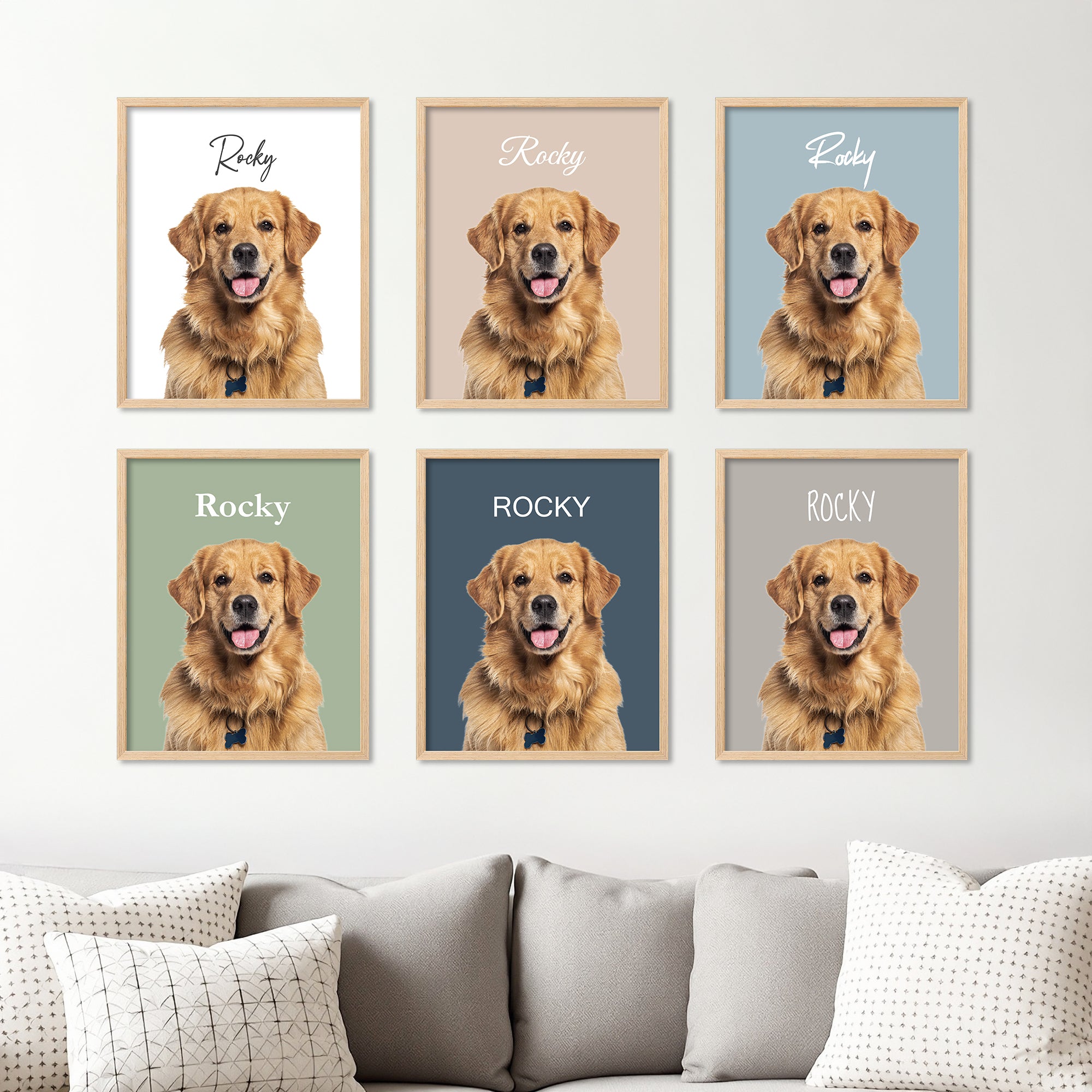 Custom Cartoon Pet Portrait from Photo, Personalized Dog & Cat Digital Art, Hand-Drawn Style Illustration, Pet Memorial Gift (2 Pets)