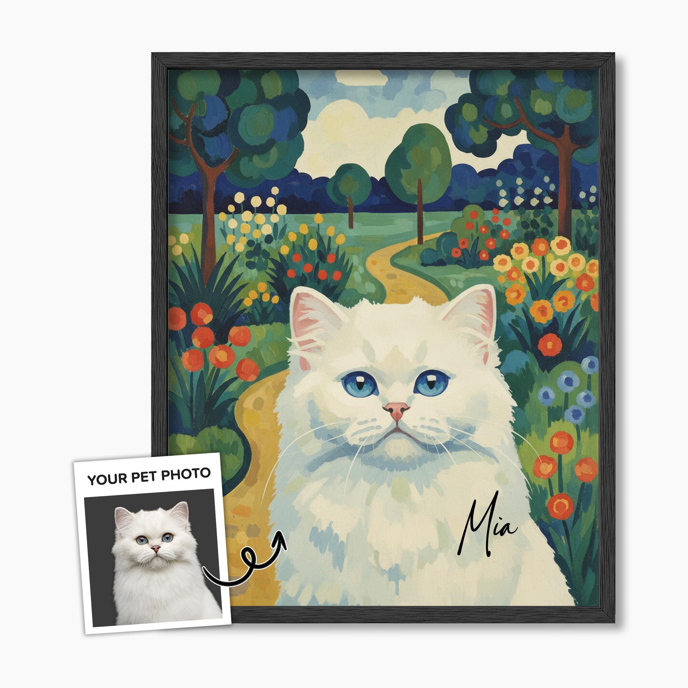 Custom Pet Portrait from Photo, Personalized Dog & Cat Digital Art, Pet Memorial Illustration Gift