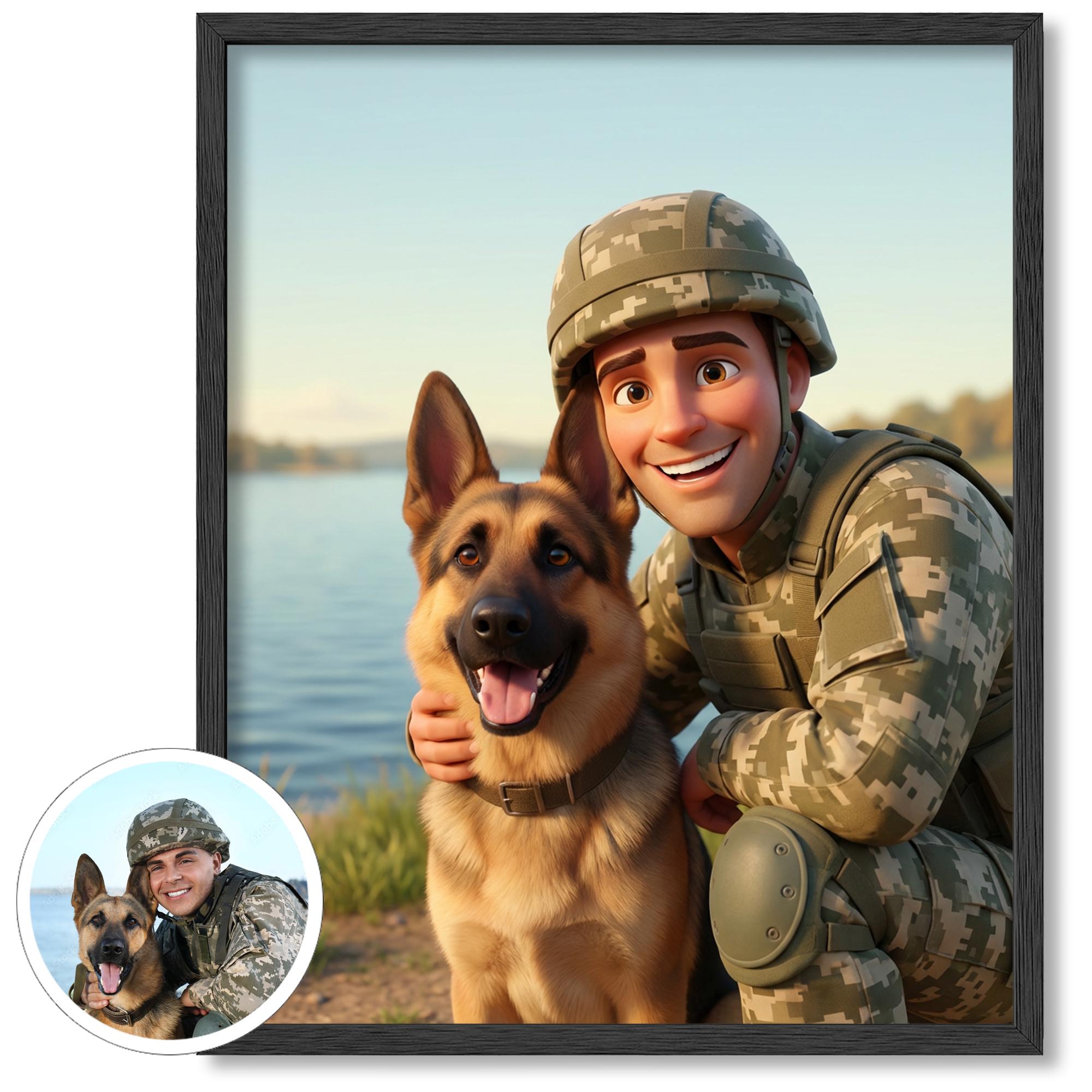 Custom 3D Cartoon Portrait from Photo, Personalized Digital Art, Couple Family Portrait, Memorial Illustration Gift