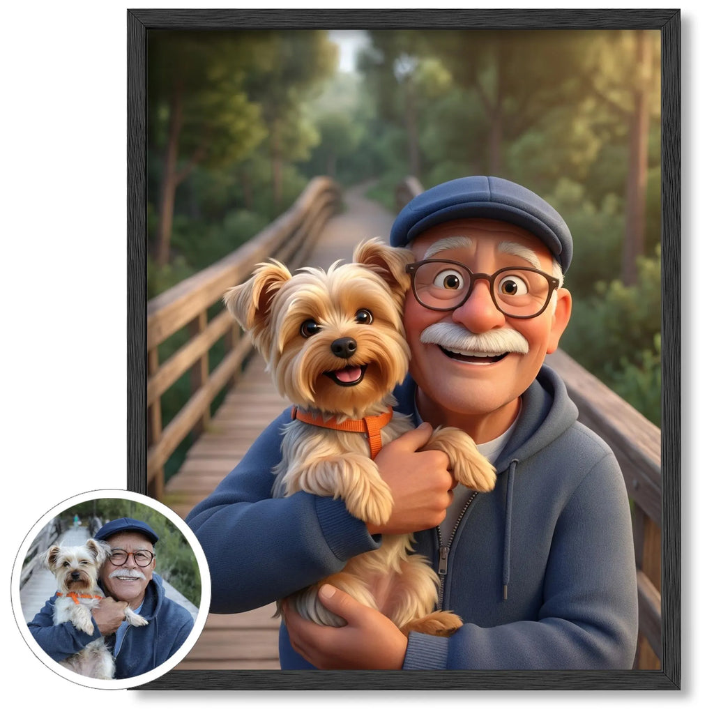 Custom 3D Cartoon Portrait from Photo, Personalized Digital Art, Couple Family Portrait, Memorial Illustration Gift