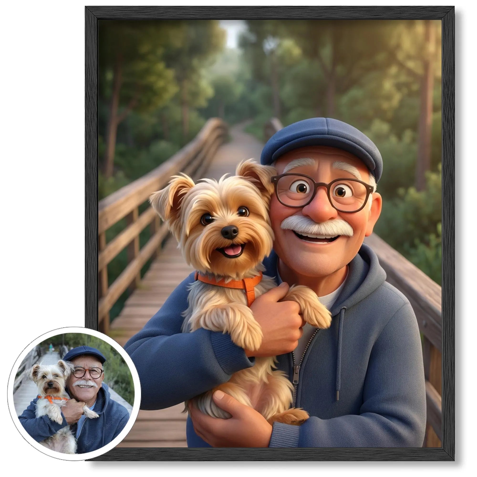 Custom 3D Cartoon Portrait from Photo, Personalized Digital Art, Couple Family Portrait, Memorial Illustration Gift