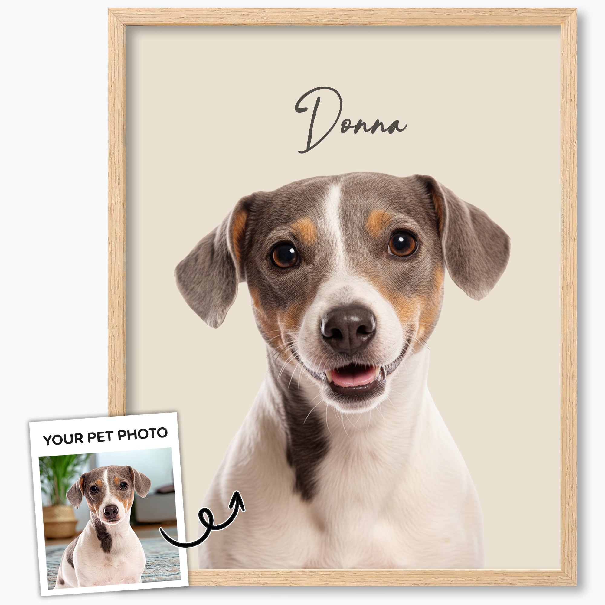 Custom Photorealistic Pet Portrait from Photo, Personalized Dog & Cat Digital Art, Pet Memorial Illustration Gift